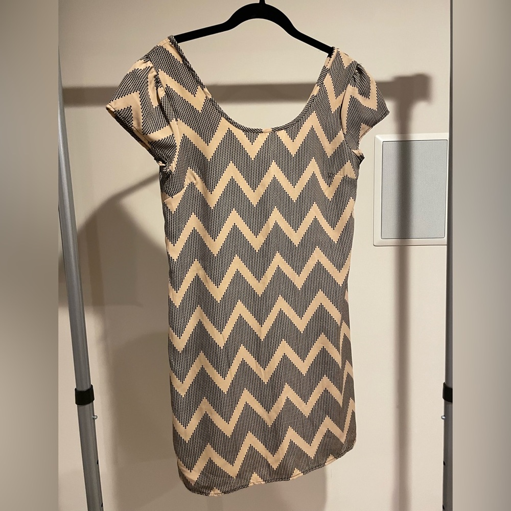 Chevron stripe dress